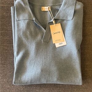 Mango Men's Blue Sweater